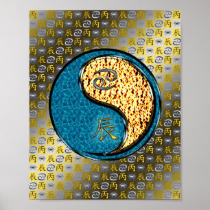 Poster Cancer e Dragão de Fogo