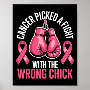 Poster Cancer Escolheu Uma Luta Com A Mama Do Pintinho Er