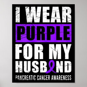Poster Cancer Guerreiro Roxo Câncer de pâncreas de Fita
