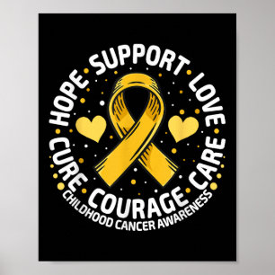 Poster Cancer infantil Suporte para Cancer de infância da