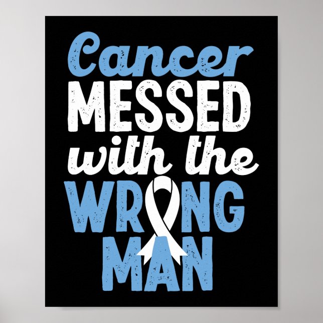 Poster Cancer Mensado Com O Cancer Pulmonar Do Homem Erra (Frente)