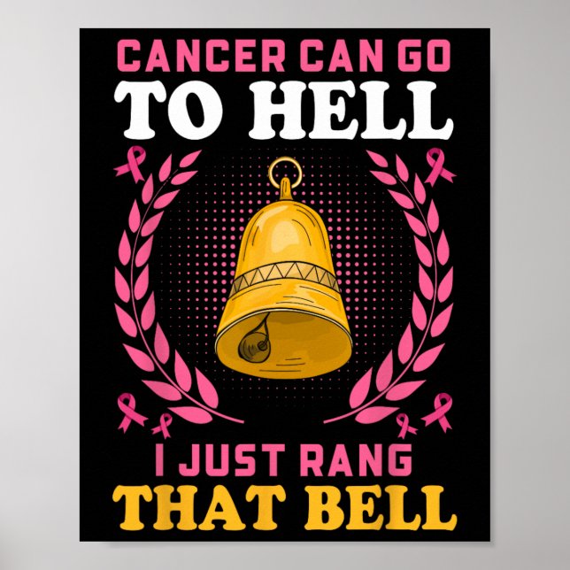 Poster Cancer Pode Ir Para O Inferno Eu Só Prendi Aquele  (Frente)