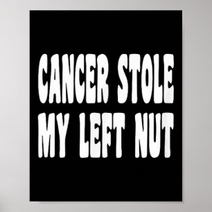 Poster Cancer Roubou Meu Cancer Testicular De Nuvem Esque