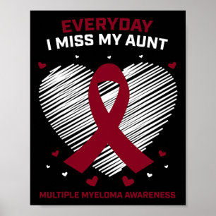 Poster Cancer Sanguíneo Em Memória Da Minha Tia Mieloma M