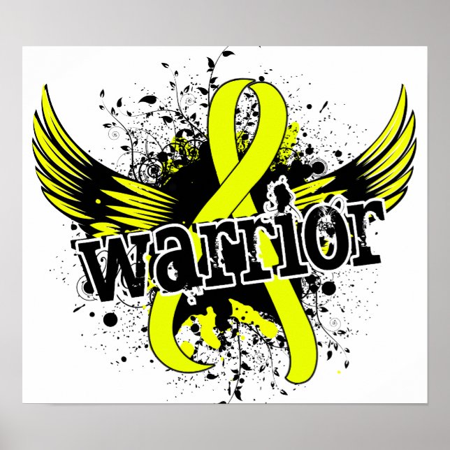 Póster Cancer Testicular Warrior 16 (Frente)