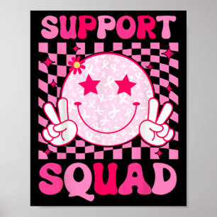 Poster Cancer Warrior Support Squad Break Cancer Awarene