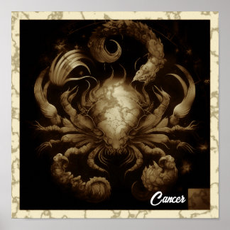 Poster Cancer - Zodiac - Sinal Wall Art