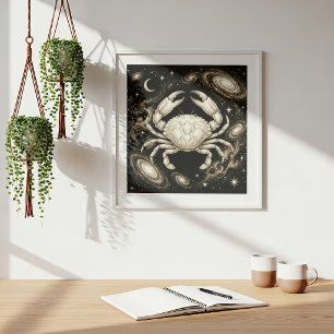 Poster Câncer Zodíaco Astronomia Astrologia