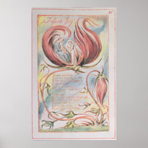 Poster Canções de William Blake   da inocência; Alegri