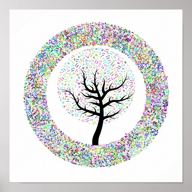 Poster Canções na Árvore da Vida (Frente)