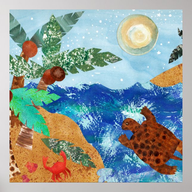 Poster Canções Noturnas de Turtle Island (Frente)