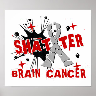 Póster Cancro cerebral do fragmento