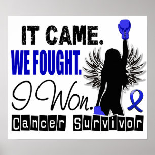 Póster Cancro do cólon do sobrevivente 22