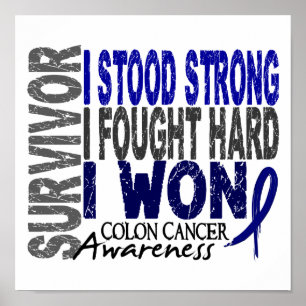 Póster Cancro do cólon do sobrevivente 4