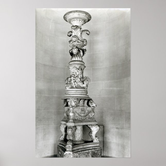 Poster Candelabra desenhado por Piranesi com base no (Frente)