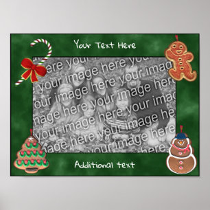 Poster Candi de Cookies de Férias Cria sua própria foto