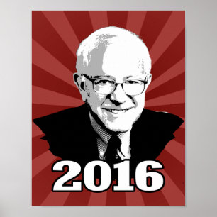Póster Candidato 2016 das MÁQUINAS DE LIXAR de BERNIE