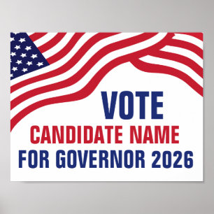 Poster Candidato Político Personalizado Campanha Eleitora