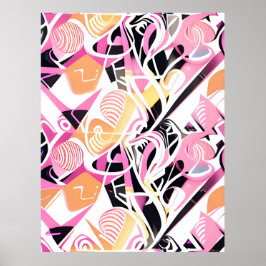 Poster Candied Moment of a Memphis Design