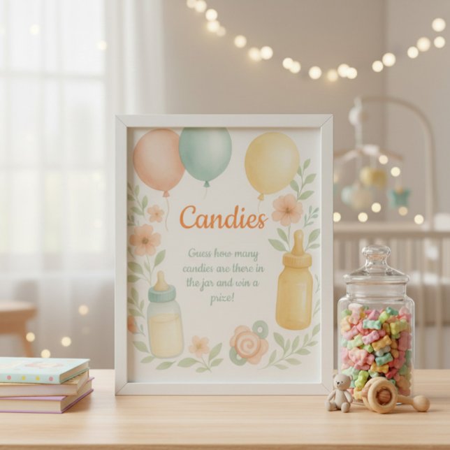 Póster Candies Guessing Game Poster (Criador carregado)