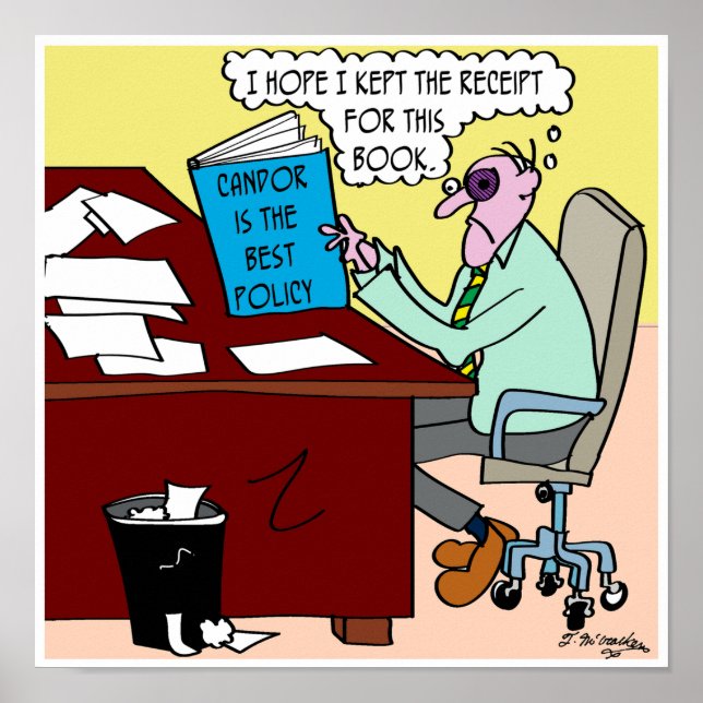 Poster Candor é mesmo a melhor política? (Frente)