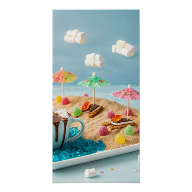 Póster Candy Beach Scene (Frente)