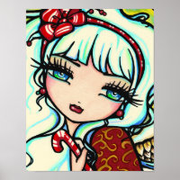 Candy Cane Angel Art de Hannah Lynn