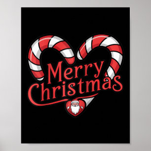 Poster Candy Cane de Natal - Feliz Natal