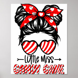 Poster Candy Cane Desarrumado Menina Natal Xmas Férias G
