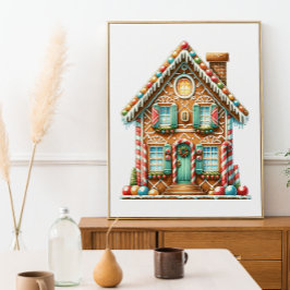 Poster Candy Cane Lane - A Casa De Gingerpão Doce