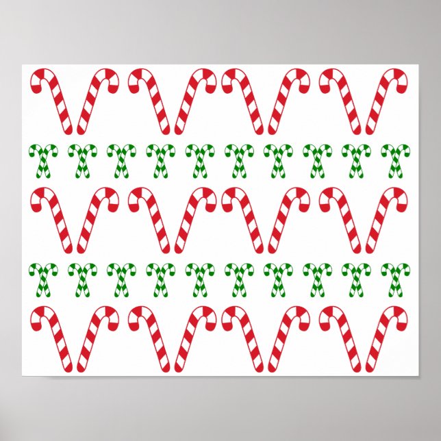 Póster Candy Canes Poster/Impressão (Frente)