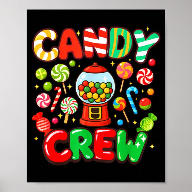 Poster Candy Crew Candy Costume Women Candy Land Kids Swe (Frente)