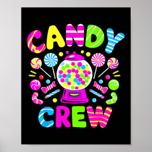 Poster Candy Crew Costume Candy Land Kids Garotas Doce