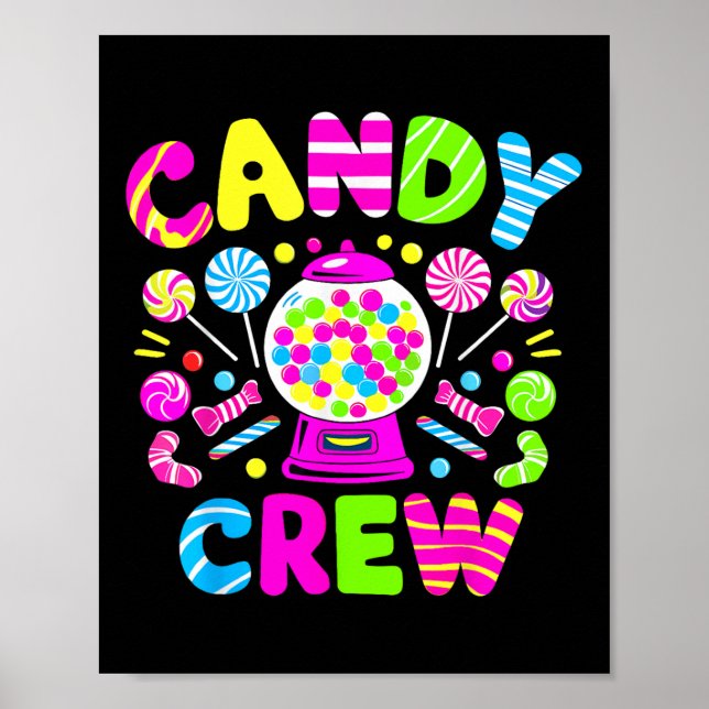 Poster Candy Crew Costume Candy Land Kids Garotas Doce (Frente)
