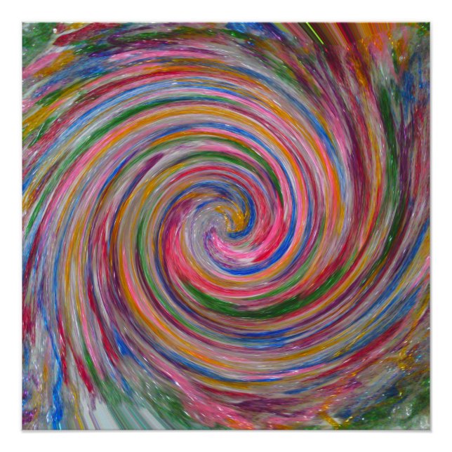 Póster Candy Glitter Swirl Perfect Poster (Frente)