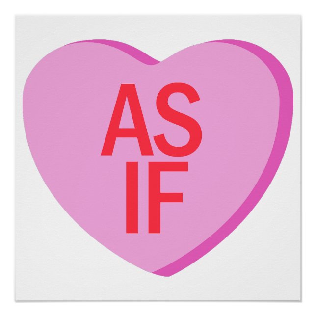 Póster Candy Heart - AS IF (Frente)