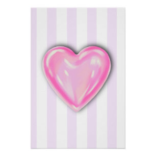 Póster Candy Heart Kids Art Poster