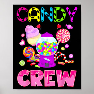 Poster Candy Land Candy Crew Docinho Candy Sq