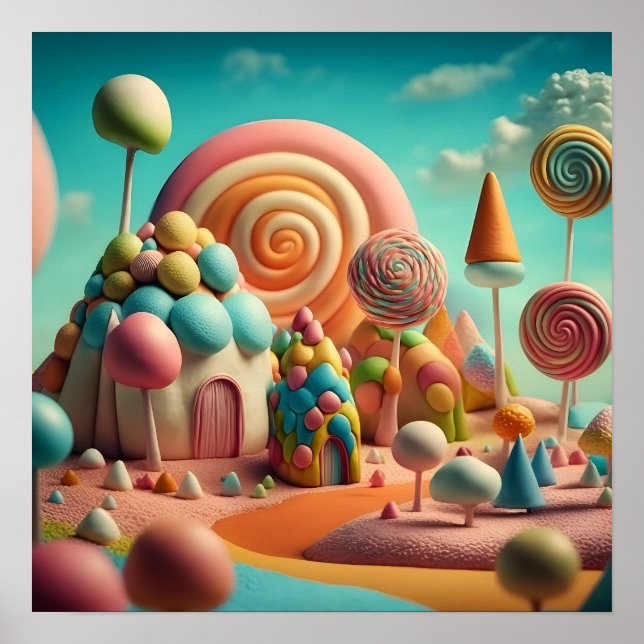 Poster Candy Land Houses (Frente)