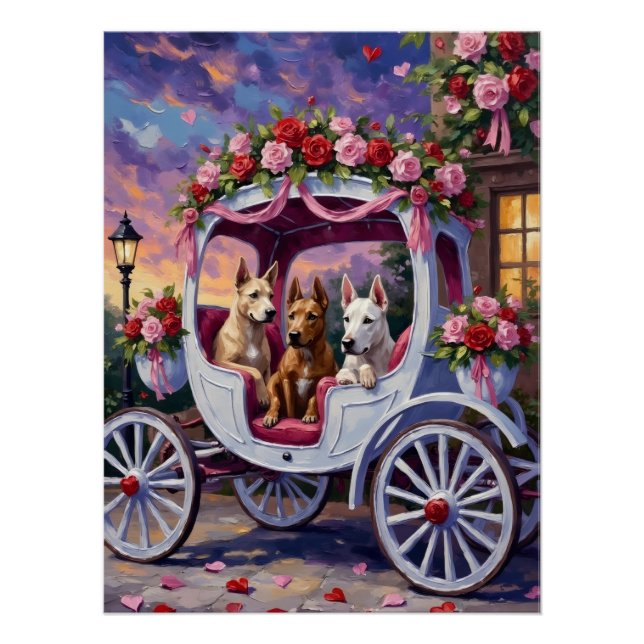 Póster cane corso Dog Valentine's Day (Frente)