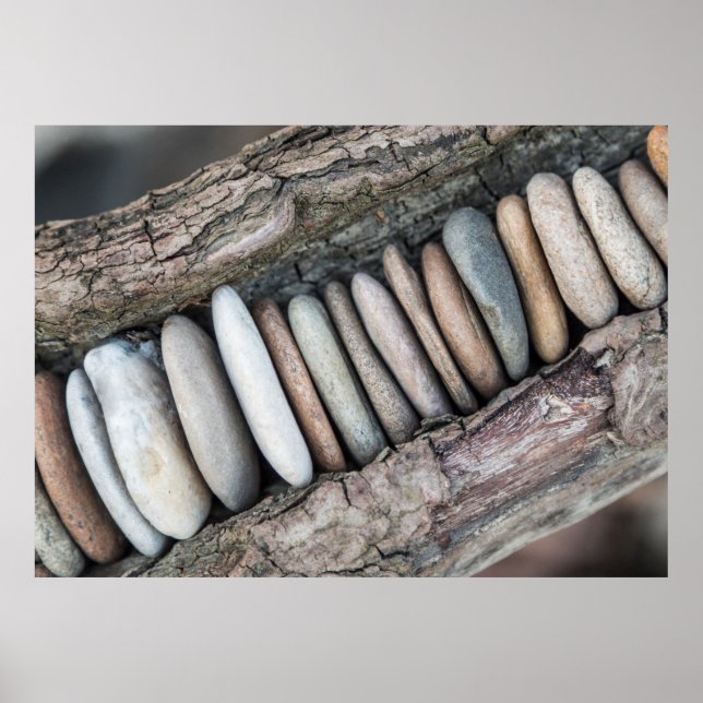 Póster Caneca de cerveja und Holz (diagonal) (Frente)