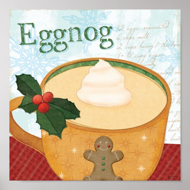 Poster Caneca de Natal com Eggnog (Frente)