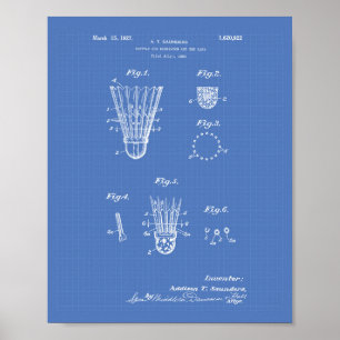 Póster Canela para o modelo da arte da patente do