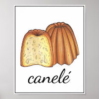 Canelé French Paery Pâtisserie Bakery Kitchen Art