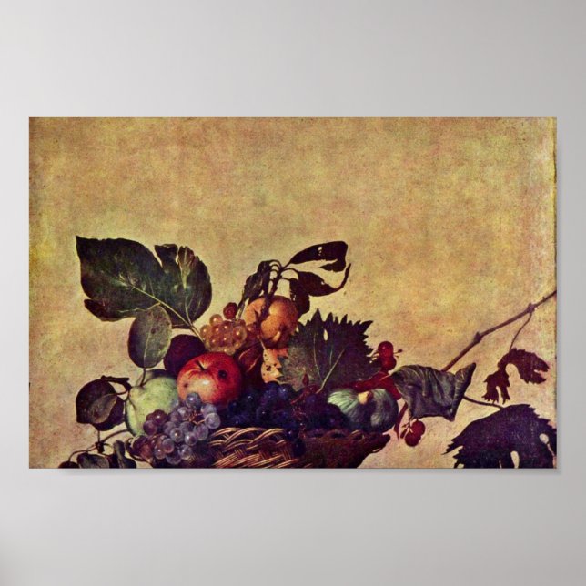 Póster Canestra Di Frutta Por Michelangelo Merisi Da Cara (Frente)