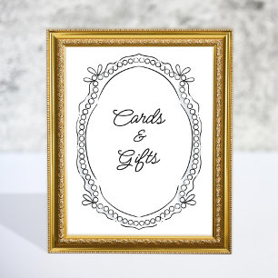 Poster Caneta e fitas de tinta e placas de pérolas Sinais