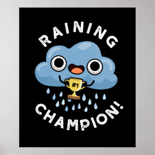 Poster Cânhamo Engraçado Chuva Engraçada Nuvem Negra BG