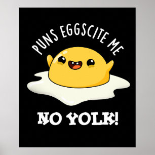 Poster Canhões De Ovos Me Esfregam Sem Yolk Engraçado Ovo