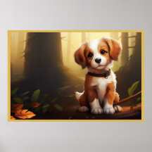 Poster Canine Adventures in the Woods