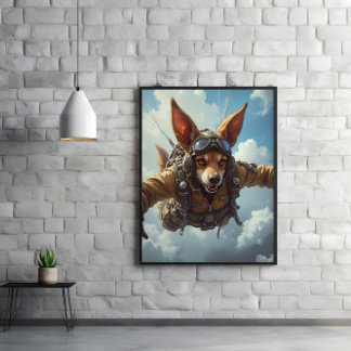 Poster Canine Paratrooper: Insert, Secure, Wag